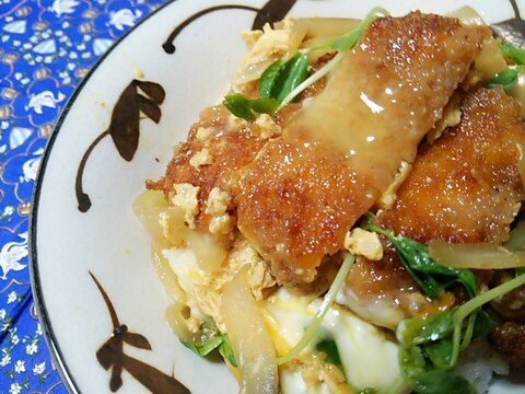 余った豚カツで！カツ丼♪